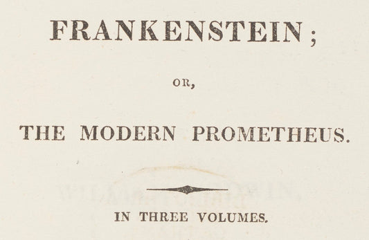 First edition of Mary Shelley's Frankenstein from 1818 that sold for $1.17 million at Christie's auction