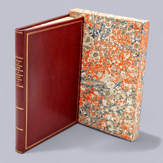 The War with Catiline by Sallust - front cover limited edition handbound book
