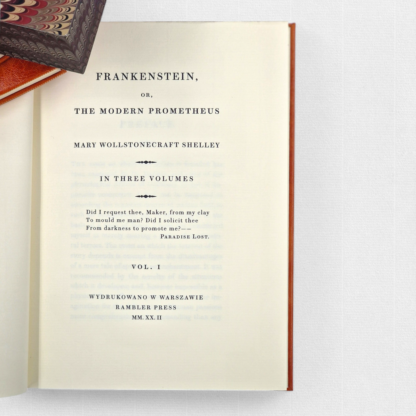 Frankenstein; or The Modern Prometheus by Mary Shelley