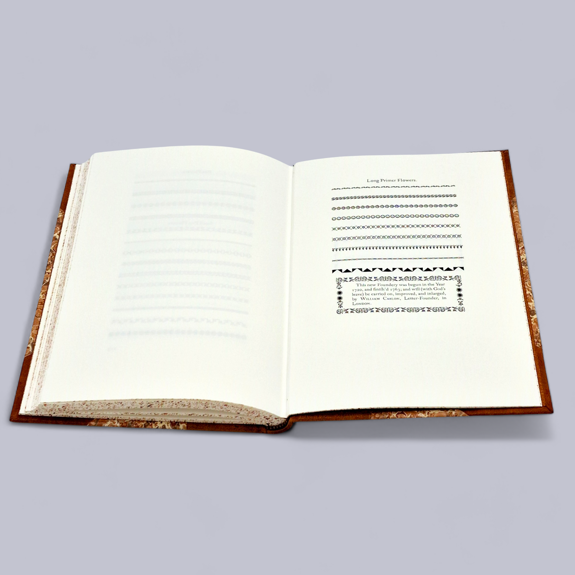 The Revival of Caslon Types - bibliographic information and colophon
